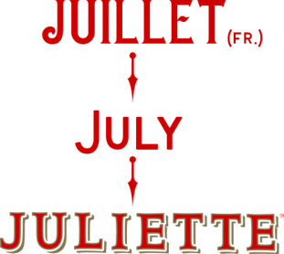 Juillet july Juliette